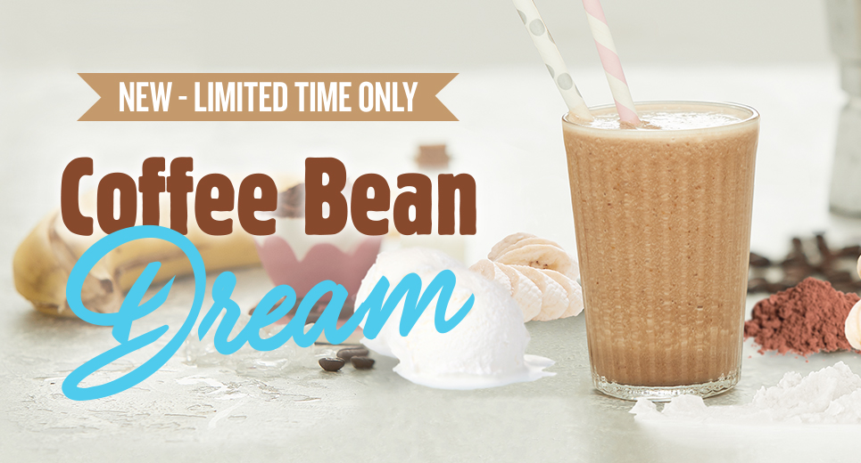 Wake up your taste buds with a Coffee Dream smoothie! A deliciously